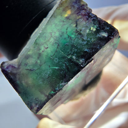 Phantom Fluorit Würfel parkettiert, grün lila Okorusu, Namibia 21*19*16mm