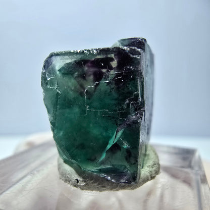 Phantom Fluorit Würfel parkettiert, grün lila Okorusu, Namibia 19*16*11mm