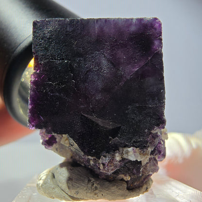 Phantom Fluorite cube parquetted, green purple Okorusu, Namibia 26*24*22mm 