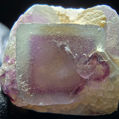 Phantom Fluorite Cube on Quartz Cluster purple green Omehane, Namibia 32*30*18mm