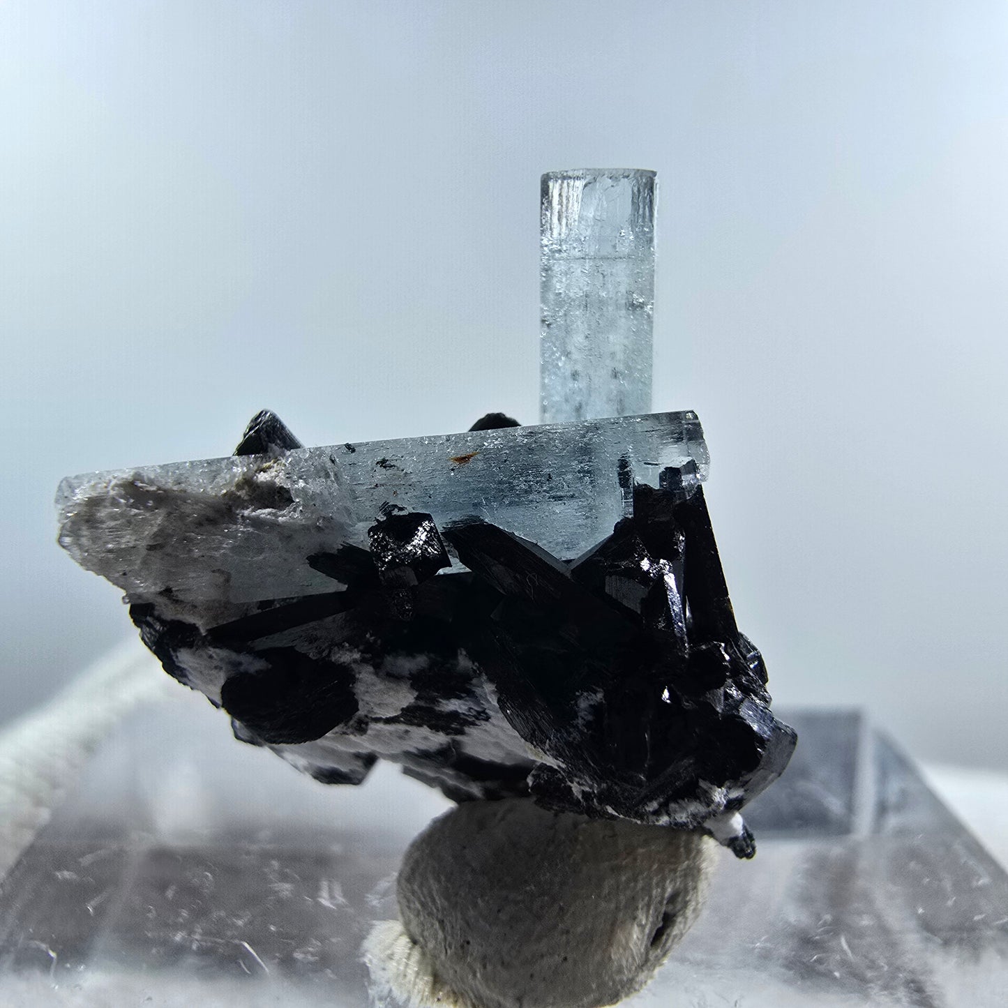 Aigue-marine Setlene, tourmaline Schörl stade Erongo, Namibie 19*17*12mm 