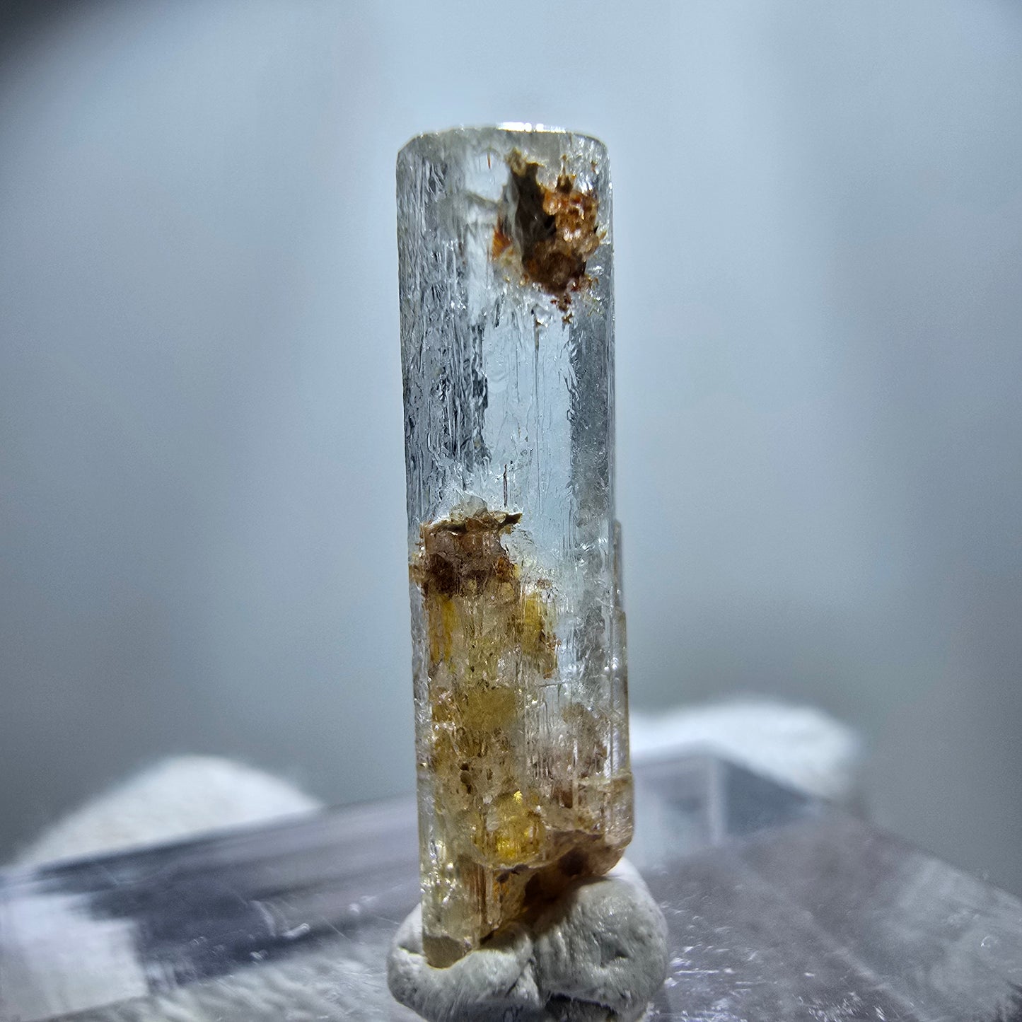 Klarer Aquamarin X Kristall, blau Erongo, Namibia 20*5*3mm