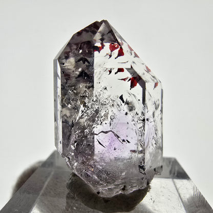 Améthyste fantôme Harlequin d'Enhydro, 3x Bubble Streep Mine, Namibie 27 x 18 x 13 mm 