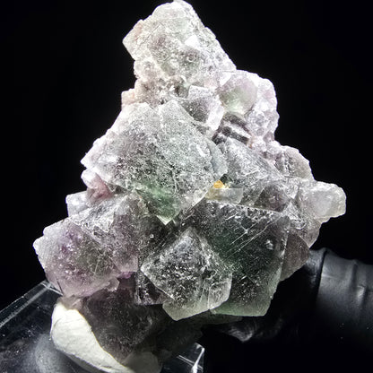 Phantom Fluorite Cube Tier Violet Vert Blanc Erongo, Namibie 55*35*21mm Collection
