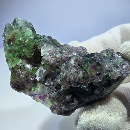 Cubes de fluorite transparente, spécimen de quartz, Okorusu, Namibie, 59 x 40 x 20 mm 