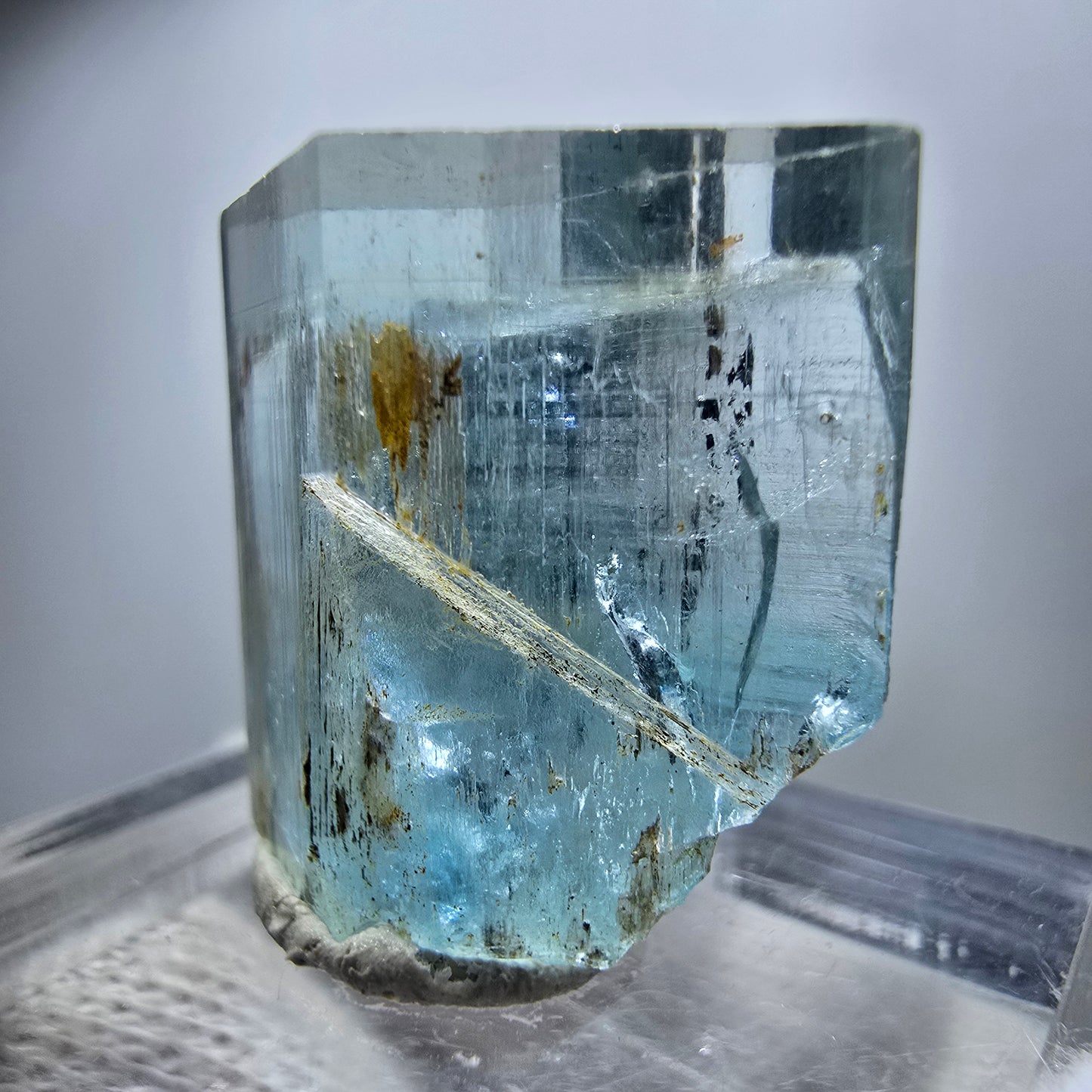Klarer Aquamarin X Kristall, blau Erongo, Namibia 19*18*12mm