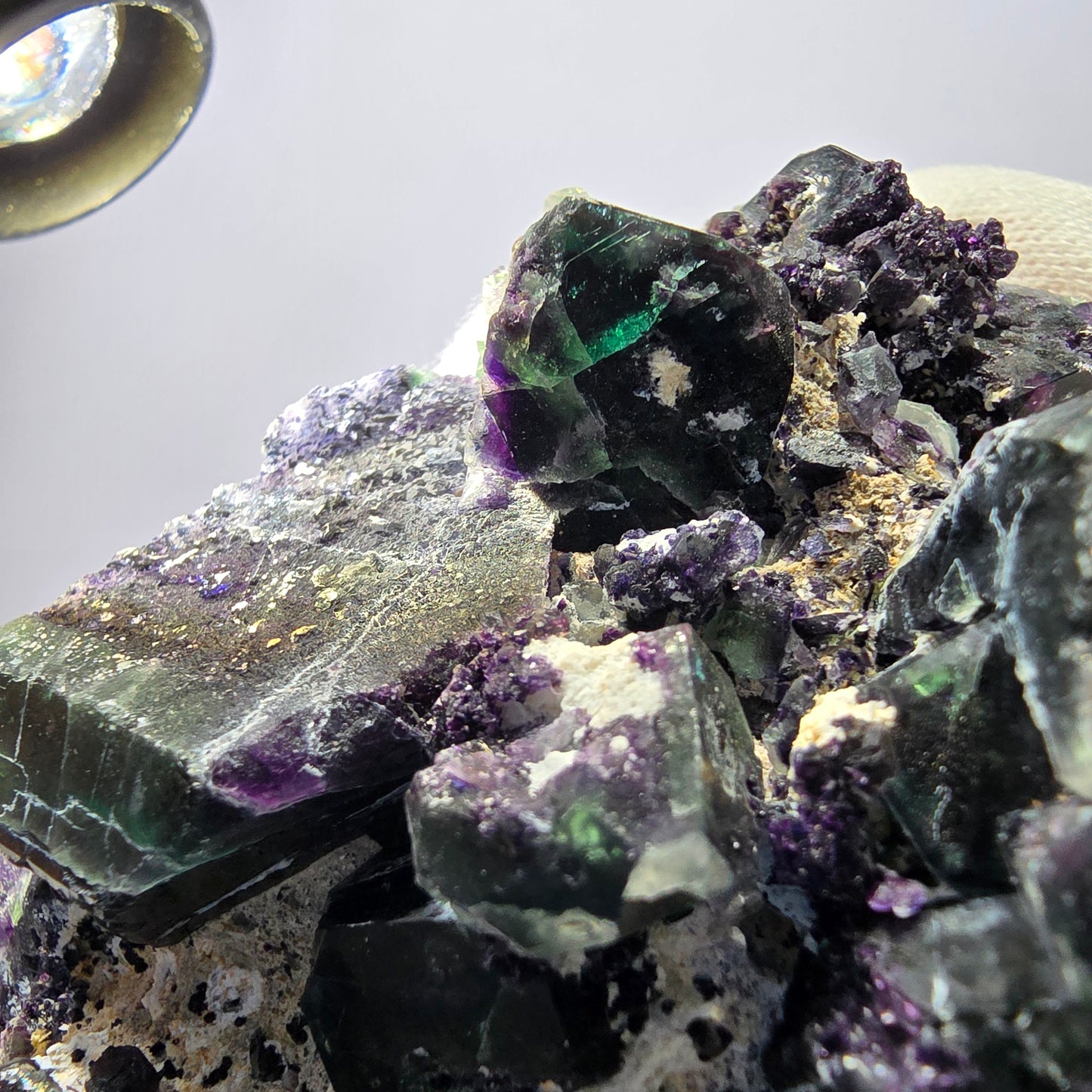 Große Fluorit Würfel Stufe, grün lila zonal Erongo Namibia 105*68*48mm