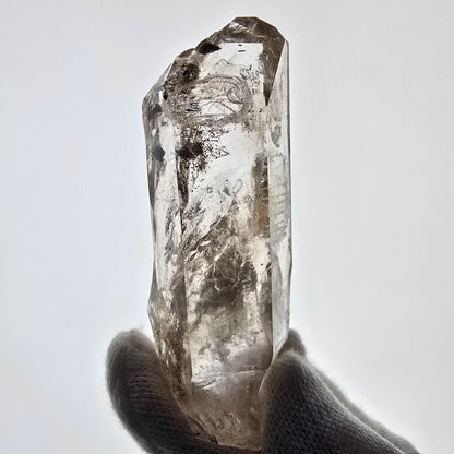 Sceptre en quartz fumé squelette Enhydro, 2x Bubble Valentine Pocket Goboboseb Namibie 79*28*22mm 