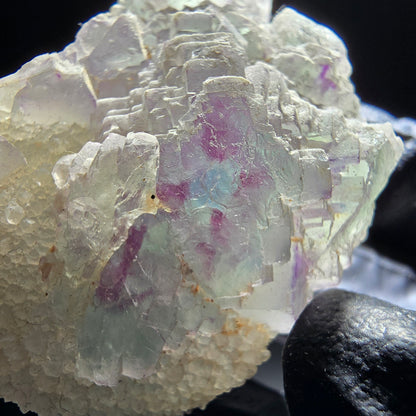 Zonare Phantom Fluorite specimen purple green blue, graded Omehane, Namibia 54*39*26mm