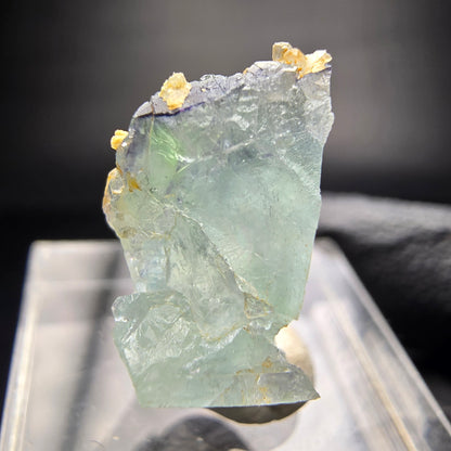 Zonare fluorite stade vert bleu Omehane, namibie 22*14*11mm collection minérale