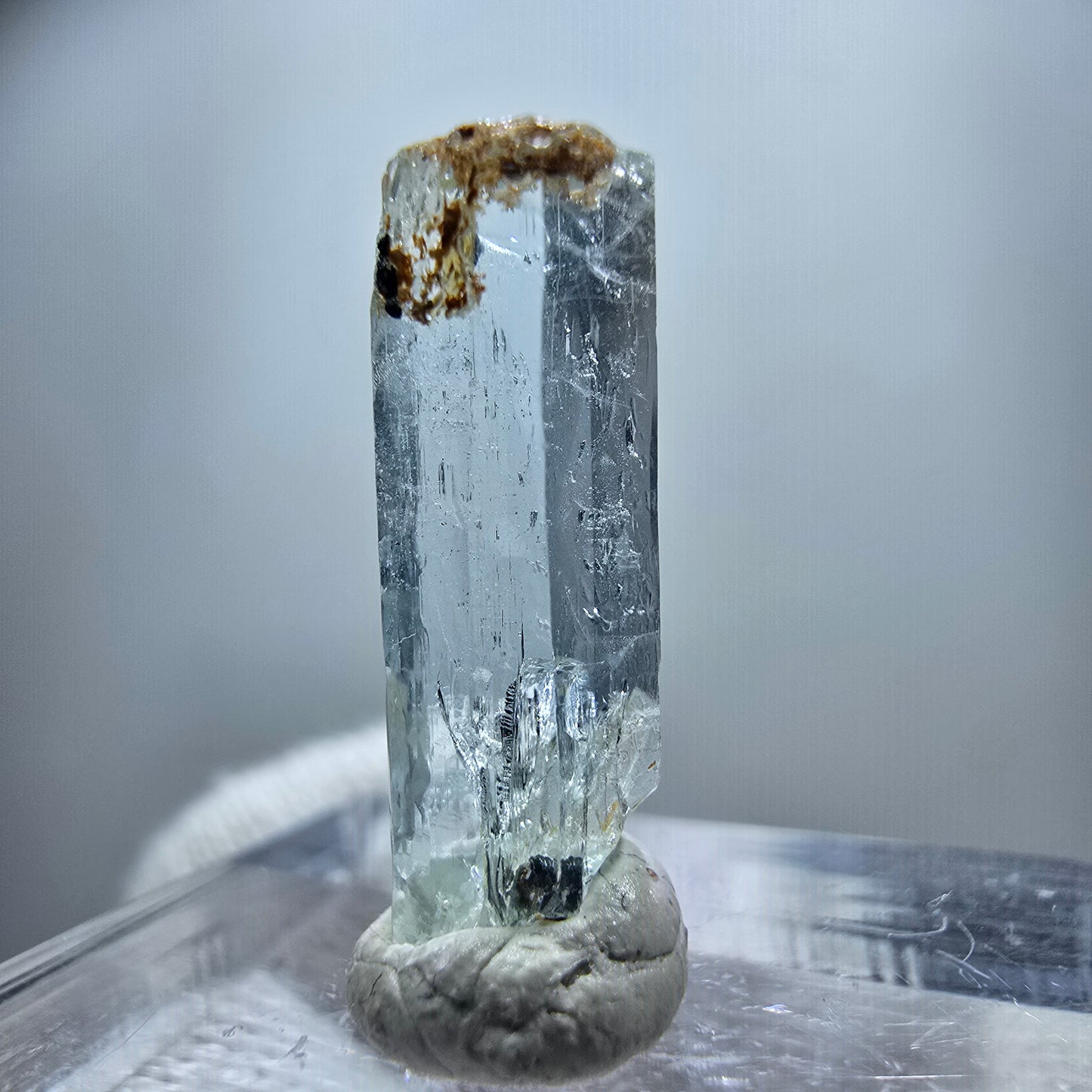 Klarer Aquamarin X Kristall, blau Erongo, Namibia 19*7*4mm