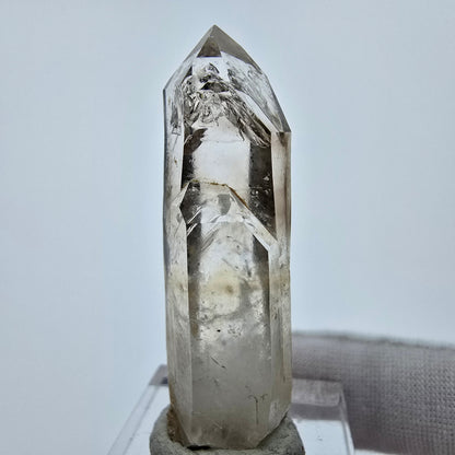 Enhydro Phantom Quartz fumé Sceptre Tip 1x Bubble Goboboseb, Namibie 48*14*12mm 