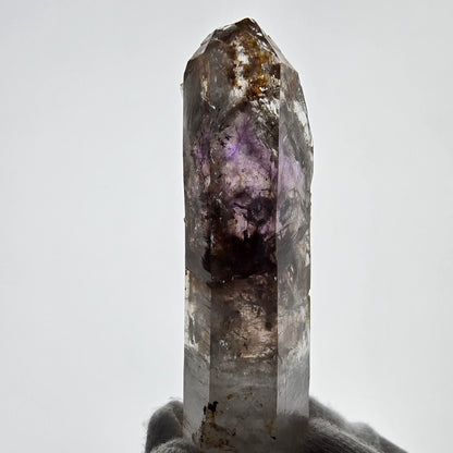 Améthyste fantôme Enhydro, 1x Bubble Streep Mine, Namibie 76*23*16mm 