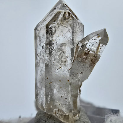 Embouts de sceptre à quartz fumé Enhydro Phantom 1x Bubble Goboboseb, Namibie 38*16*19mm 