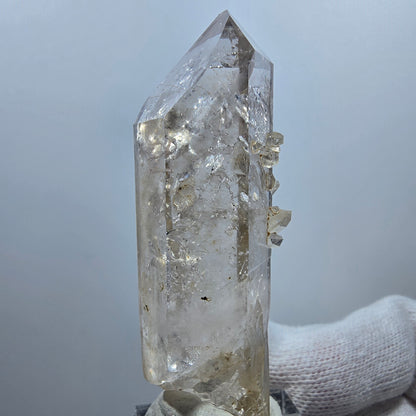 Enhydro Phantom Smoky Quartz, 2x Bubble (large) Valentine Pocket Goboboseb Namibia 66*20*20mm 