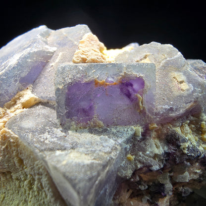 Phantom Fluorite Cube Specimen purple green Omehane, Namibia 67*56*27mm Collection