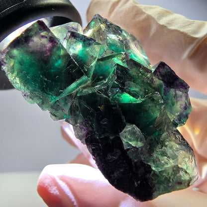 Rare Fluorite Cube Specimen, green purple Okorusu, Namibia 42*25*17mm 