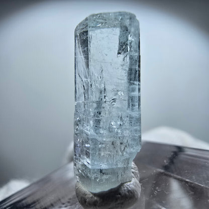 Cristal d'aigue-marine transparent, Nagar bleu, Pakistan 19*8*6mm 