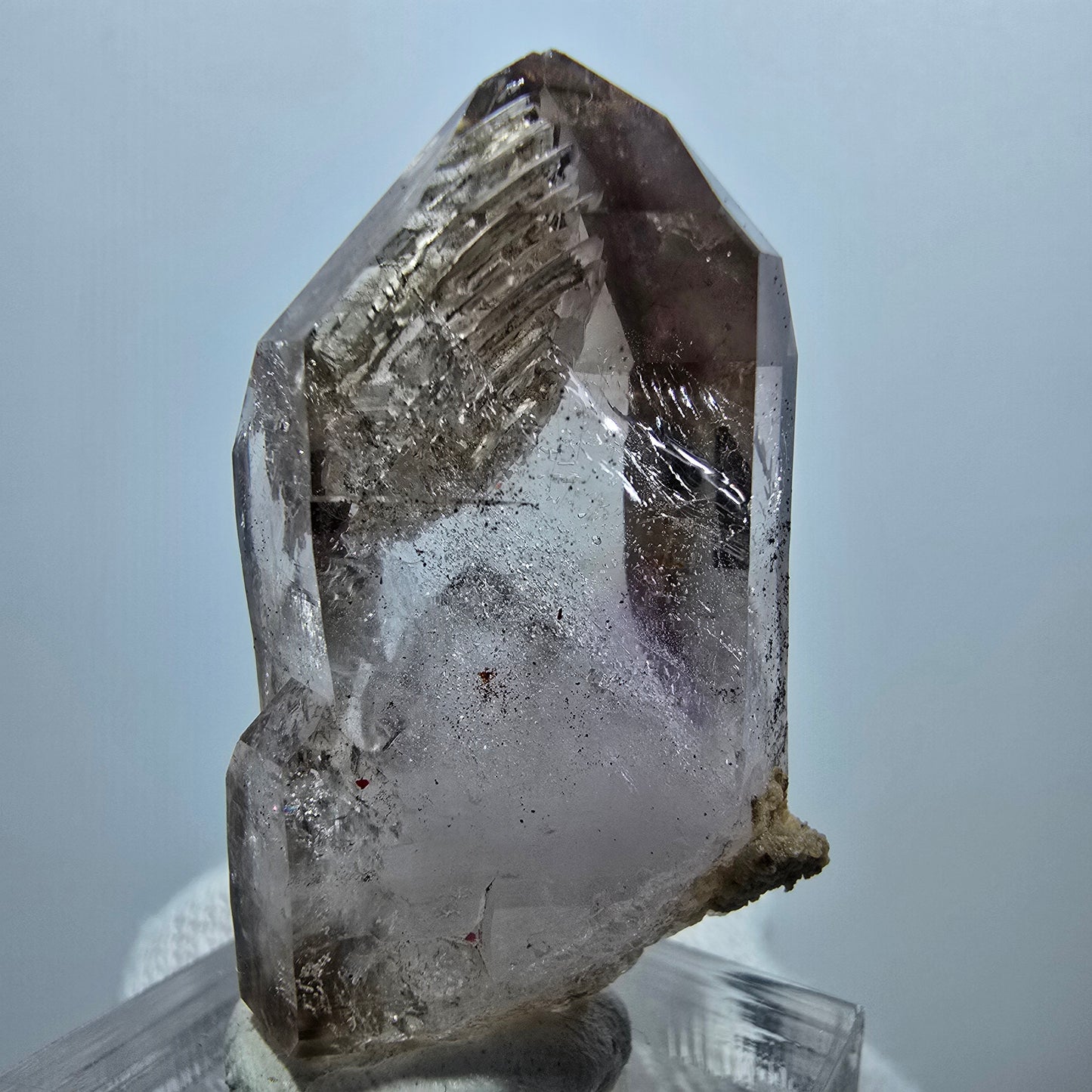 Clear Phantom Smoky Quartz Scepter Point Goboboseb, Namibia 41*24*20mm 