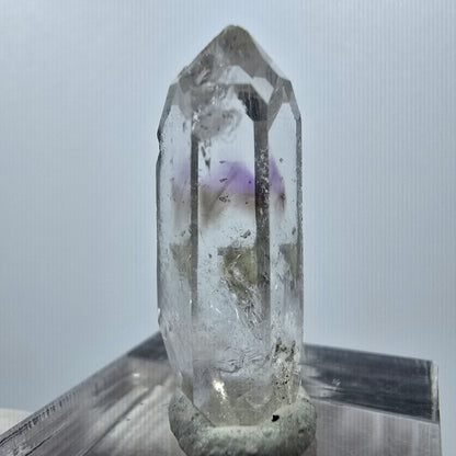 Améthyste fantôme DT, mine Prehnite Point Streep, Goboboseb, Namibie, 28 x 13 x 9 mm 