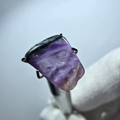 Rare Charoite crystal purple, polished Russia 12*9*4mm 