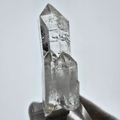 Enhydro Skeleton Smoky Quartz DT Scepter, 1x Bubble Valentine Pocket, Namibia 56*22*16mm 