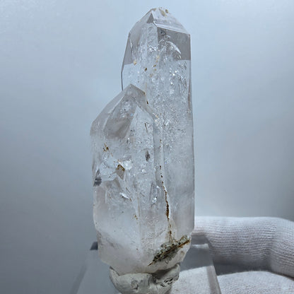 Sceptre en quartz fumé lémurien Enhydro, 3x Bubble Valentine Pocket Goboboseb Namibie 84*33*26mm 