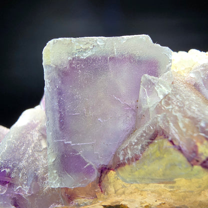 Phantom Fluorite Cube on Quartz Cluster purple green Omehane, Namibia 77*31*31mm