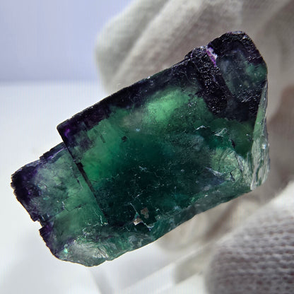 Spécimen de cube de fluorite fantôme parqueté zonal Okorusu, Namibie 28*26*14mm 