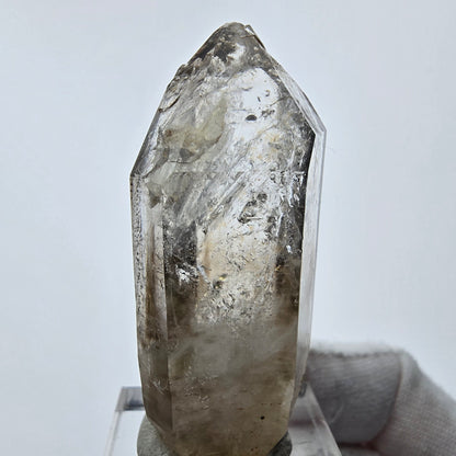 Enhydro Phantom Smoky Quartz Point 3x Bubble Goboboseb, Namibie 50*21*19mm 
