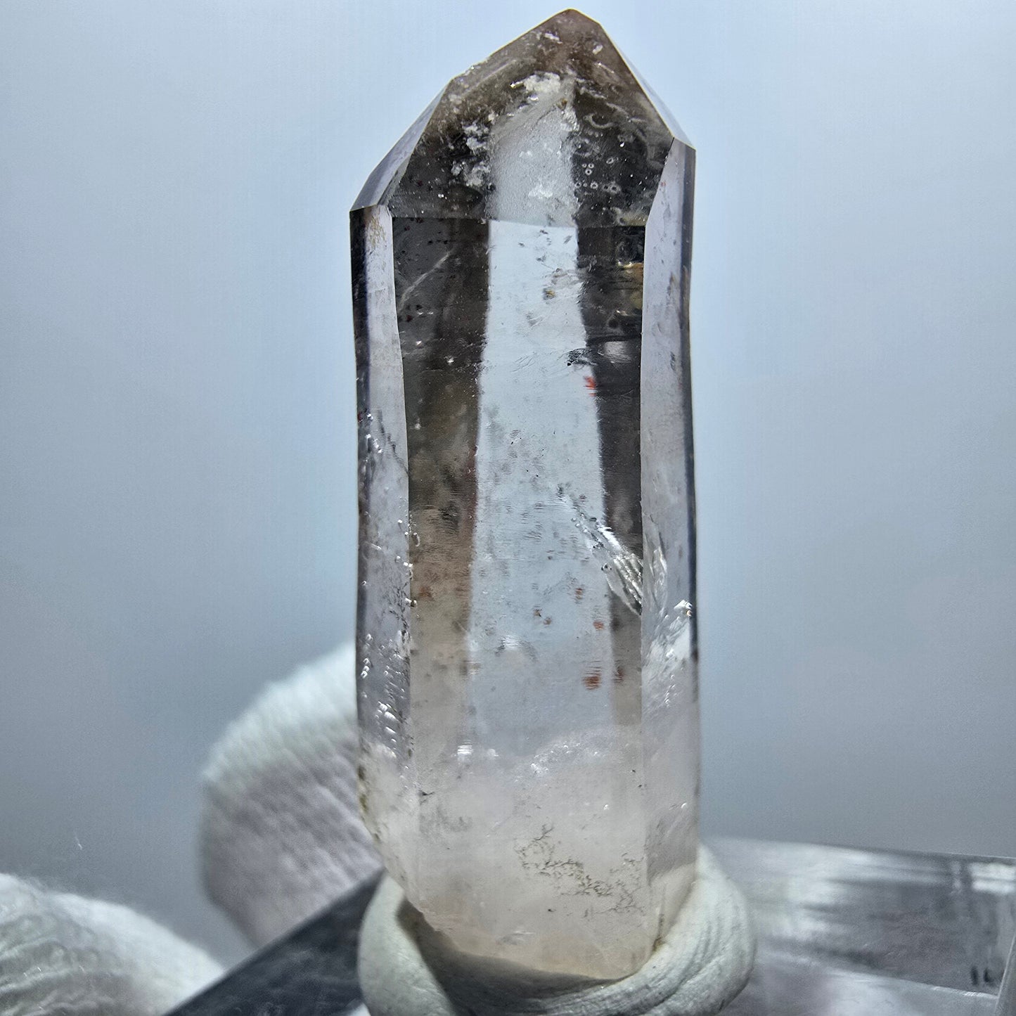 Klare Phantom Rauchquarz Zepter Spitze Goboboseb, Namibia 34*11*10mm