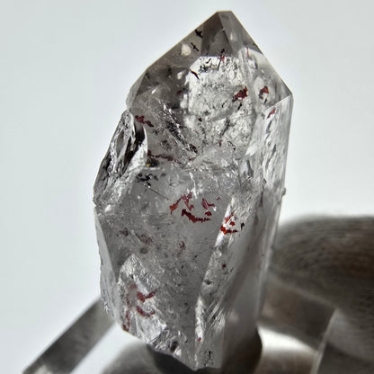 Harlequin Phantom Smoky Quartz with Analcim Streep Mine, Goboboseb, Namibia 37*23*13mm 