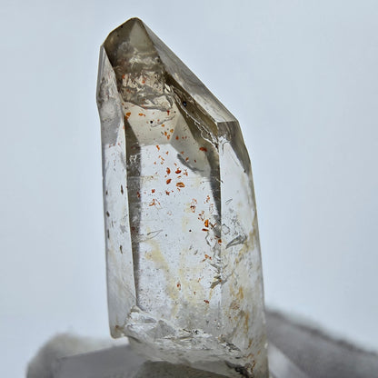 Enhydro Phantom Smoky Quartz Sceptre Tip 2x Bubble Goboboseb, Namibie 40*17*15mm 