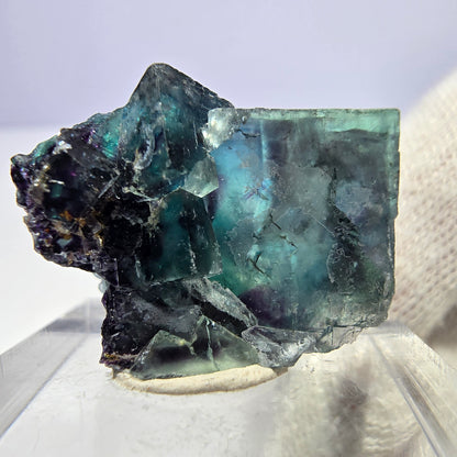 Phantom Fluorit Würfel Stufe, zonal - Neuer Fund! Okorusu, Namibia 23*18*17mm
