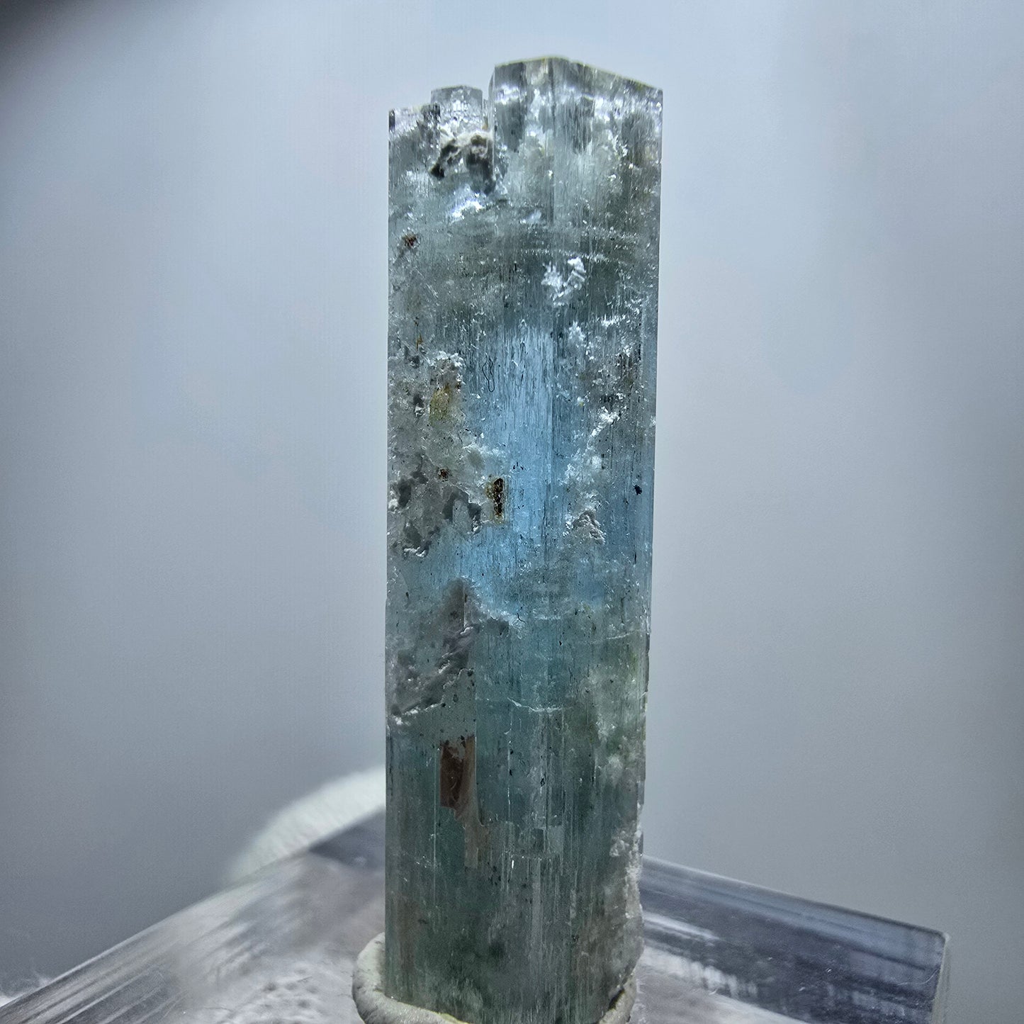 Seltener Aquamarin X Kristall, blau Erongo, Namibia 32*12*10mm