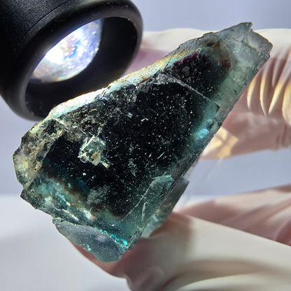 Seltene Fluorit Würfel Stufe, grün lila Okorusu, Namibia 37*34*21mm