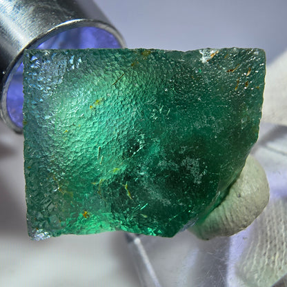 Seltener Phantom Fluorit Würfel, grün Okorusu, Namibia 28*27*15mm