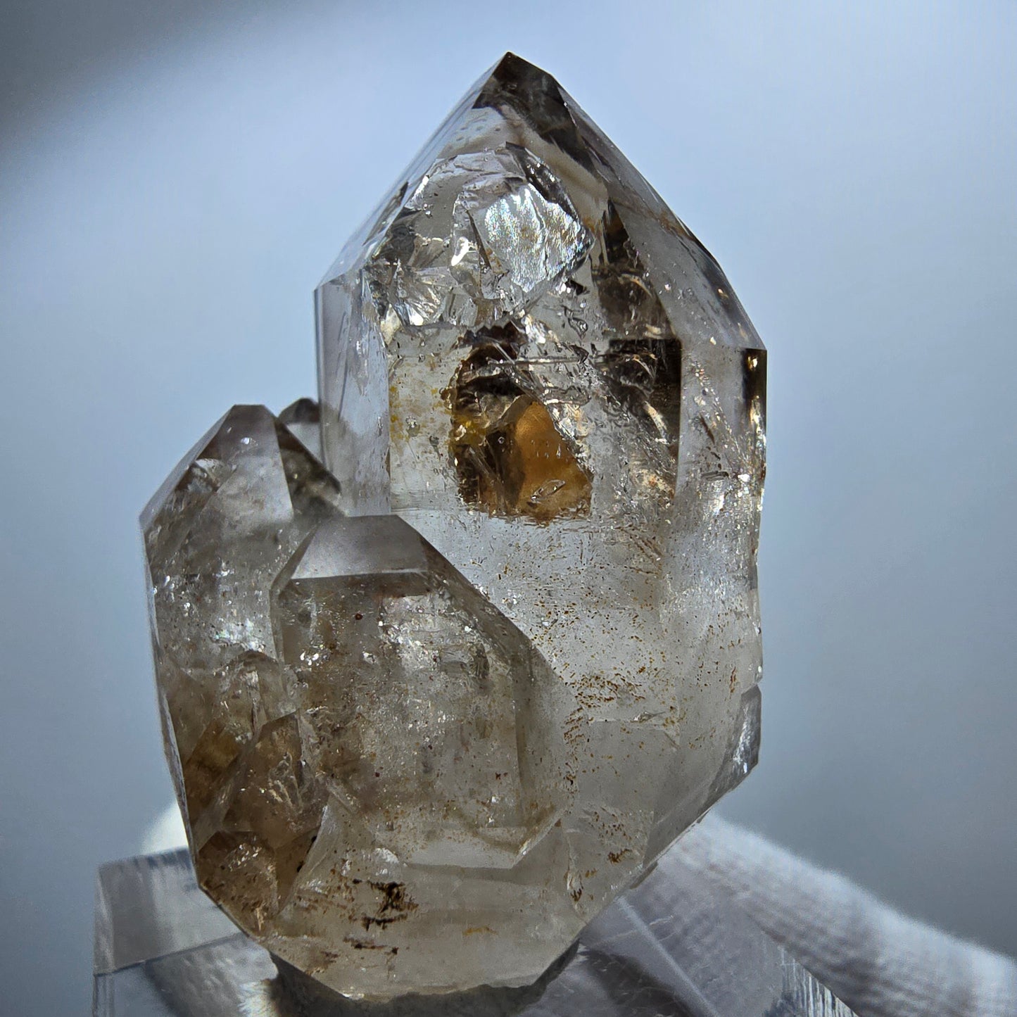 Clear Phantom Smoky Quartz Scepter Cluster Goboboseb, Namibia 42*29*24mm 
