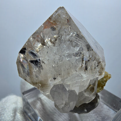 Enhydro Phantom Smoky Quartz Scepter, 1x Bubble Goboboseb, Namibia 33*25*21mm 