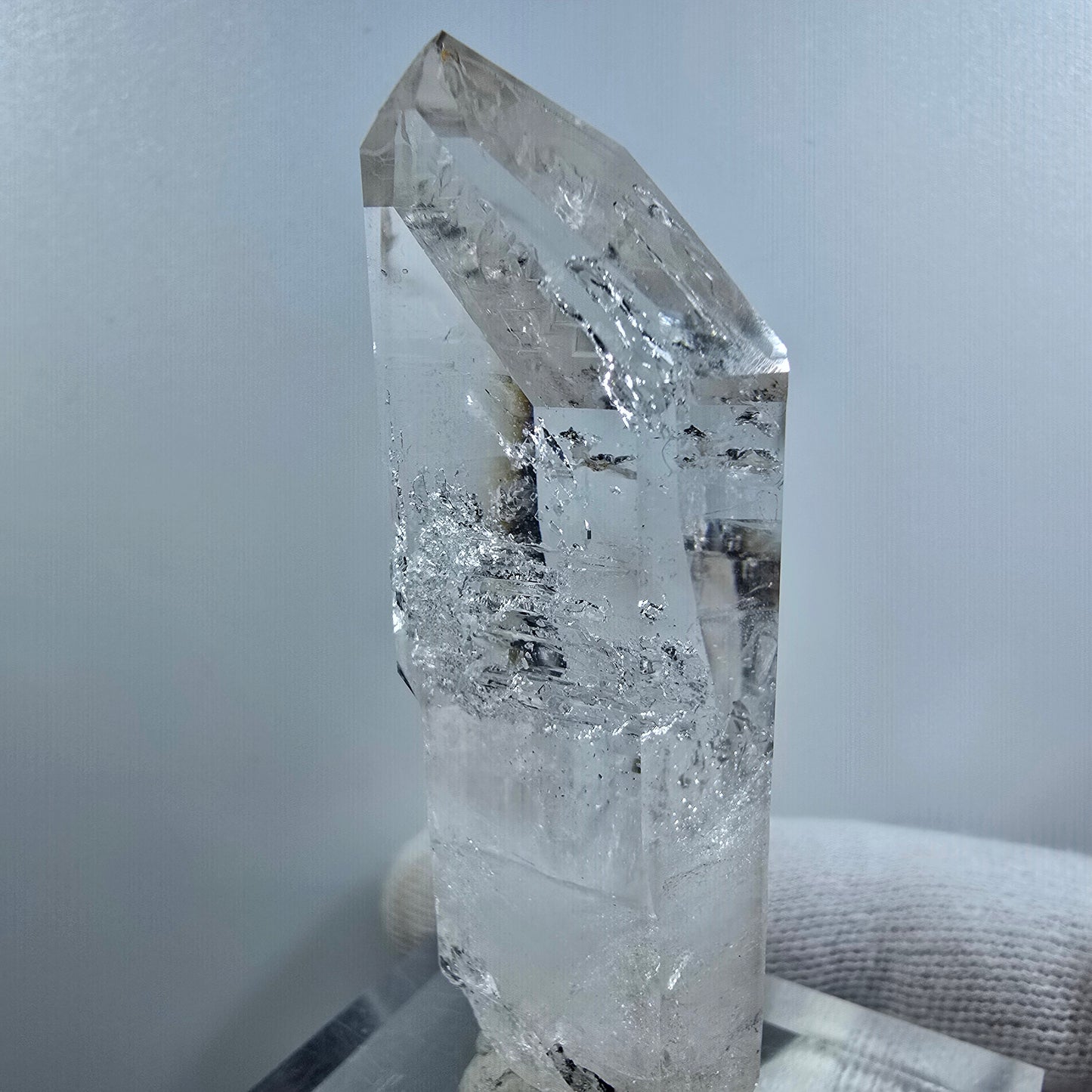 Enhydro Phantom Smoky Quartz Scepter, 2x Bubble Valentine Pocket Goboboseb Namibia 67*23*20mm 