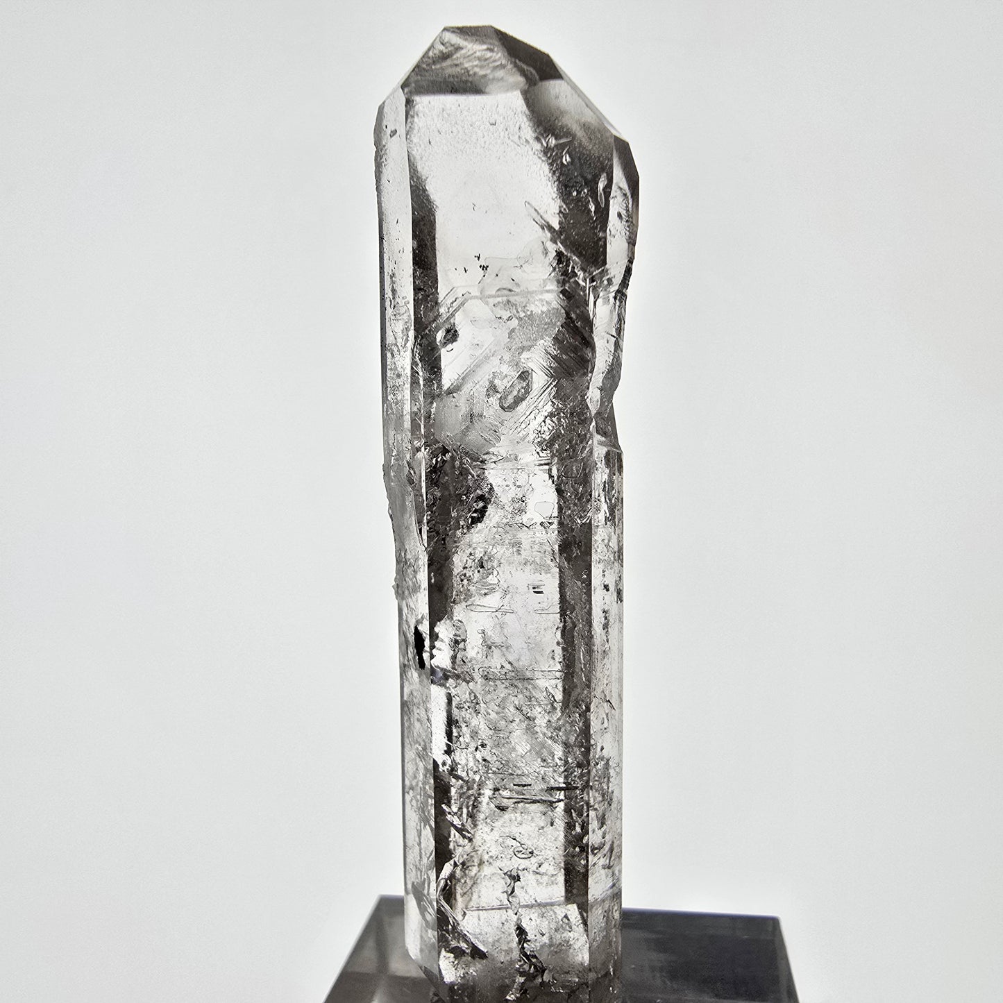 Sceptre squelette en quartz fumé Enhydro, 1 pochette bulle Saint-Valentin, Namibie 56 x 14 x 9 mm 