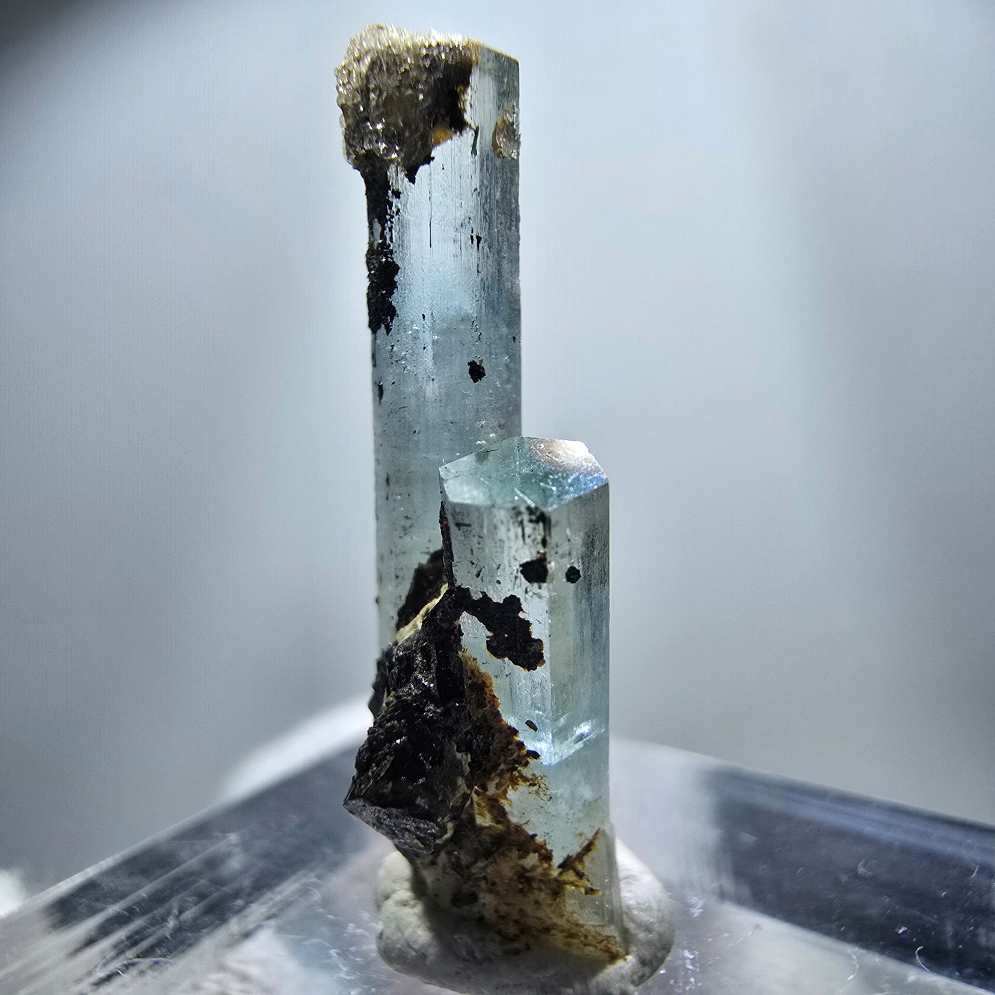 Klare Aquamarin XX Stufe, blau Erongo, Namibia 25*9*7mm