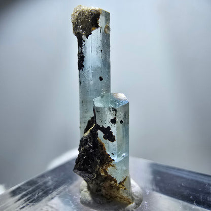 Klare Aquamarin XX Stufe, blau Erongo, Namibia 25*9*7mm