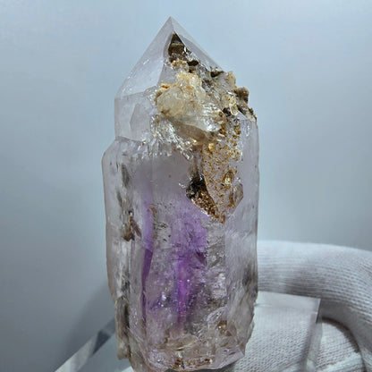 Sceptre d'améthyste fantôme Enhydro, 1x Goboboseb de poche Bubble Valentine Namibie 66*39*25mm 