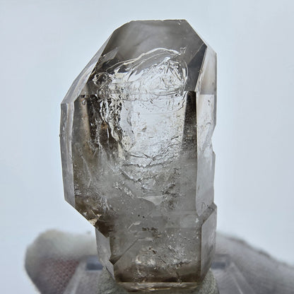 Enhydro Phantom Smoky Quartz Sceptre Tip 1x Bubble Goboboseb, Namibie 37*21*17mm 