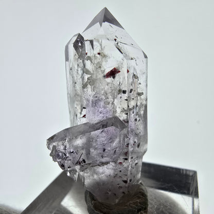 Améthyste fantôme Harlequin, spécimen de préhnite, mine Streep, Namibie, 34 x 18 x 14 mm 