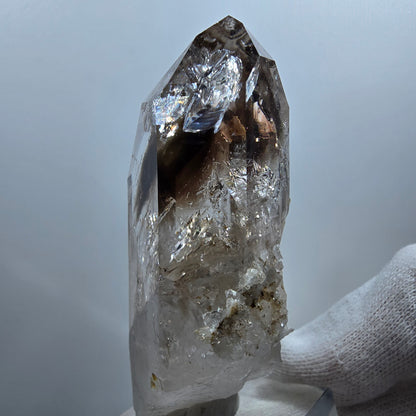Enhydro Phantom Smoky Quartz Tip, 2x Bubble Valentine Pocket Goboboseb Namibia 83*37*27mm 