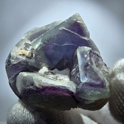 Cube de fluorite fantôme, spécimen de quartz vert violet, omégane, Namibie, 48 x 38 x 29 mm 