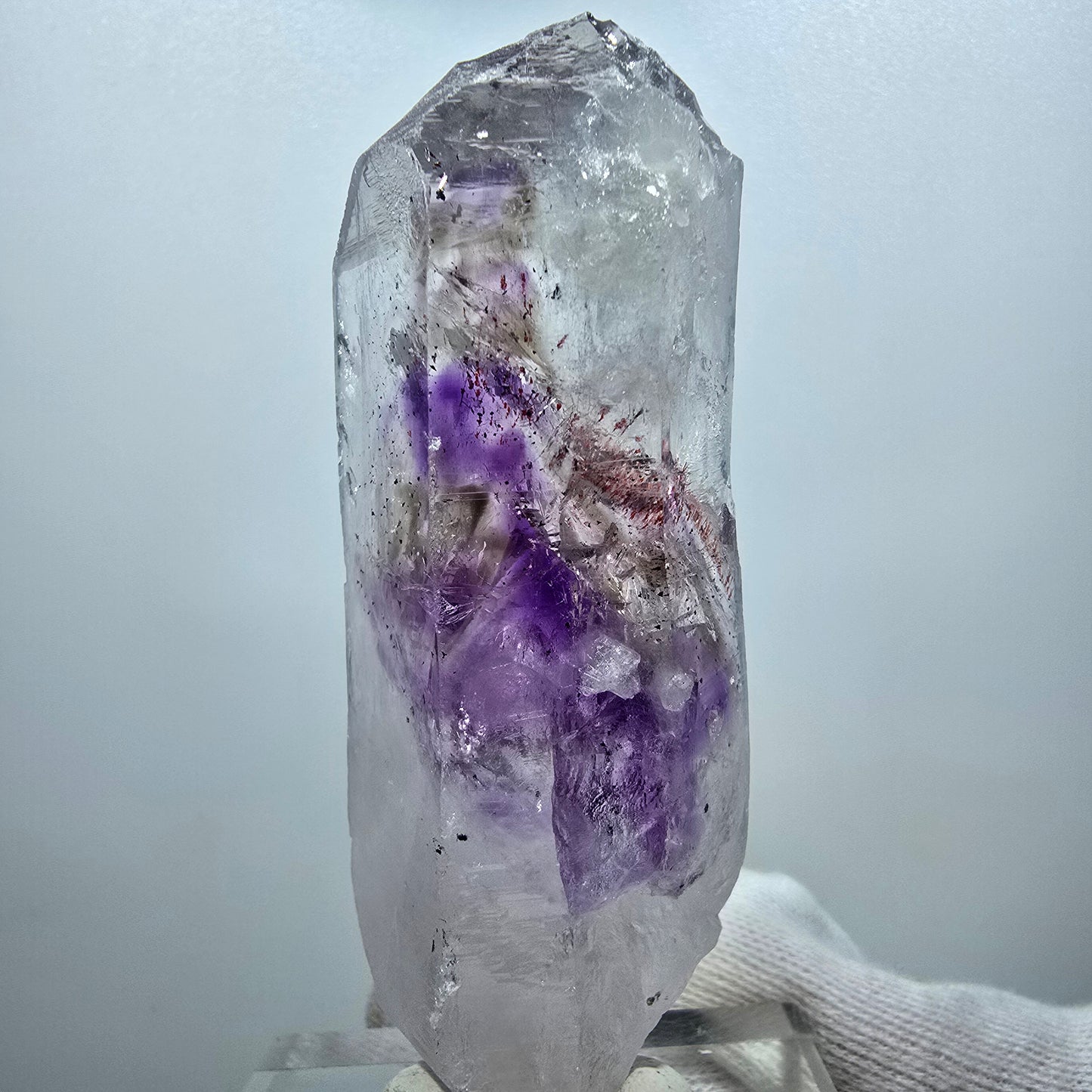 Harlekin Phantom Amethyst Doppelender Streep Mine Goboboseb Namibia 78*29*22mm