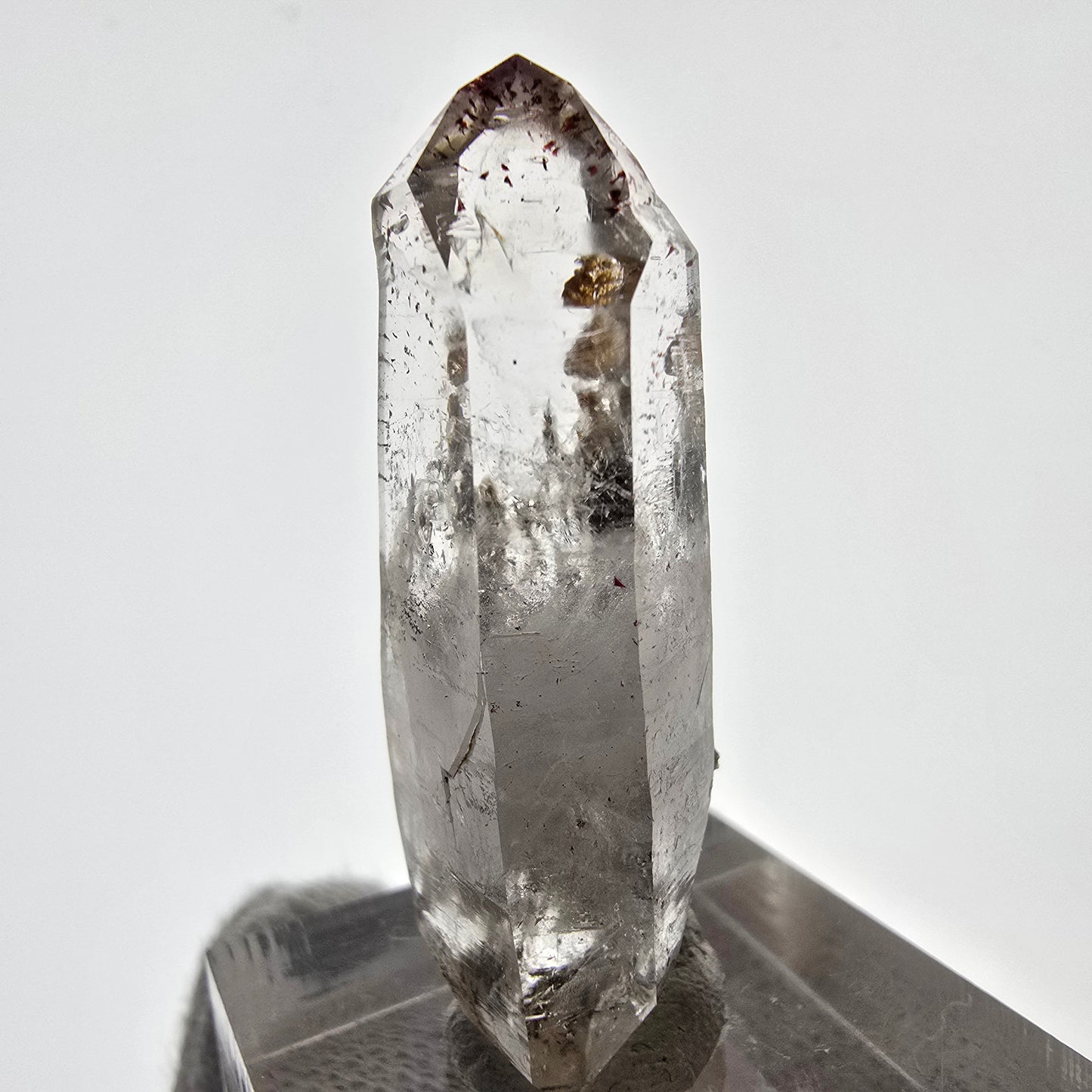 Harlequin Phantom Smoky Quartz DT Zepter Valentine Pocket Gobo. Namibia 28*15*11mm 